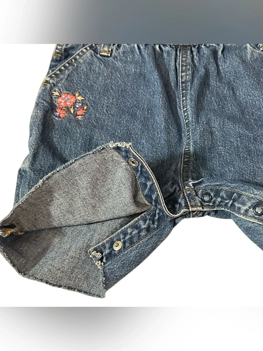 OSHKOSH B’GOSH Vintage Floral Embroidered Floral Overalls